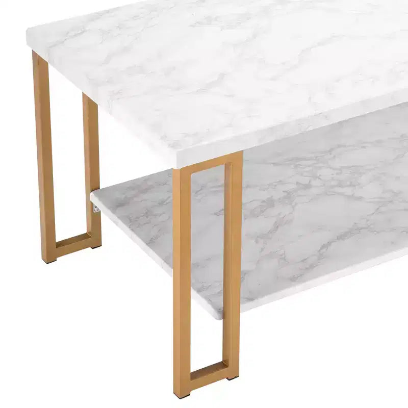 Table basse à plateau en marbre