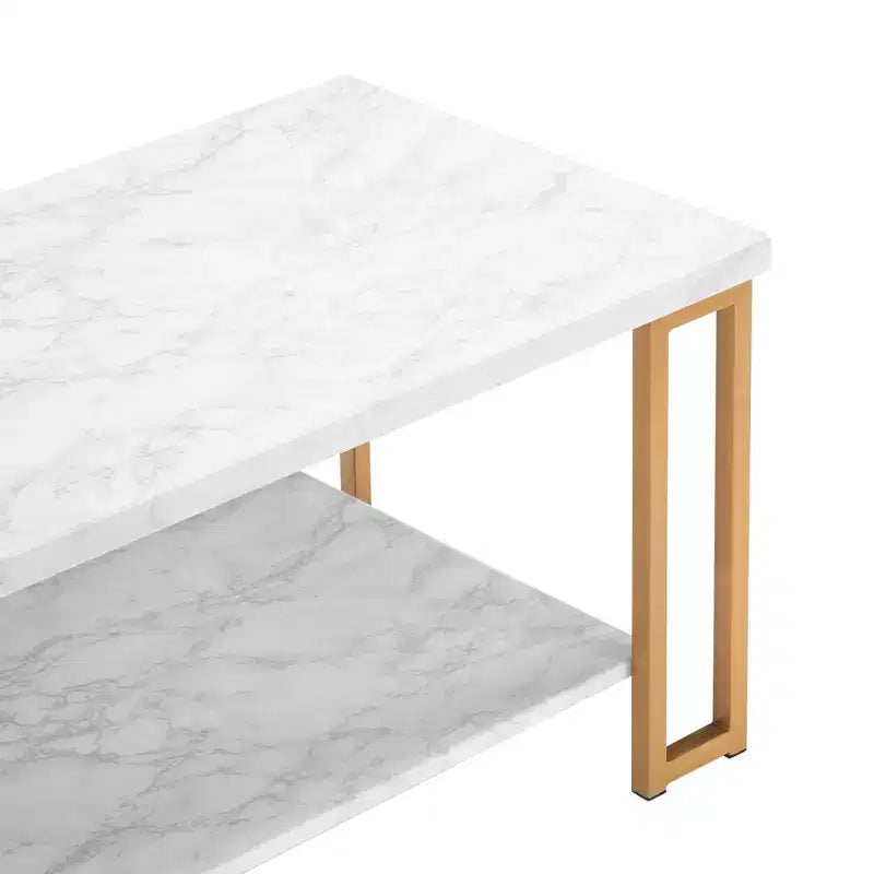 Table basse à plateau en marbre