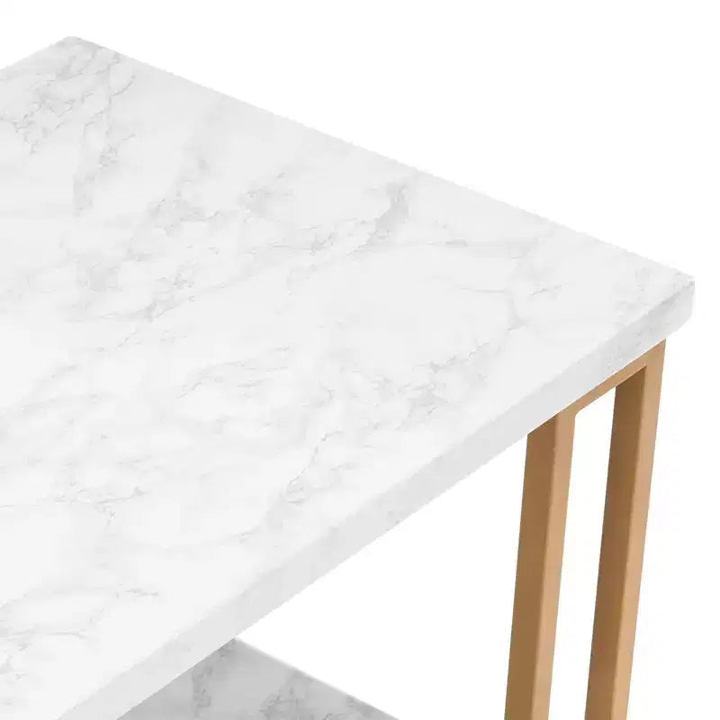 Table basse à plateau en marbre