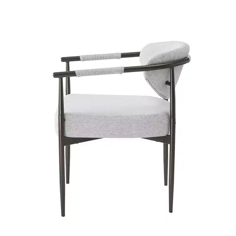Chaises de salle à manger Moriel modernes rembourrées avec dossier incurvé (Lot de 2)