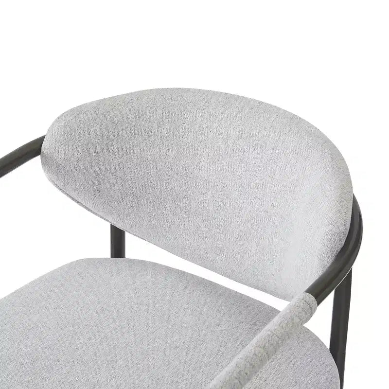 Chaises de salle à manger Moriel modernes rembourrées avec dossier incurvé (Lot de 2)