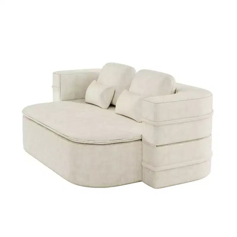 Canapé-lit pliable 2-en-1 de 75'', divan de sol convertible avec coussin en mousse et couverture multifonctionnelle pour salon, chambre à coucher ou studio