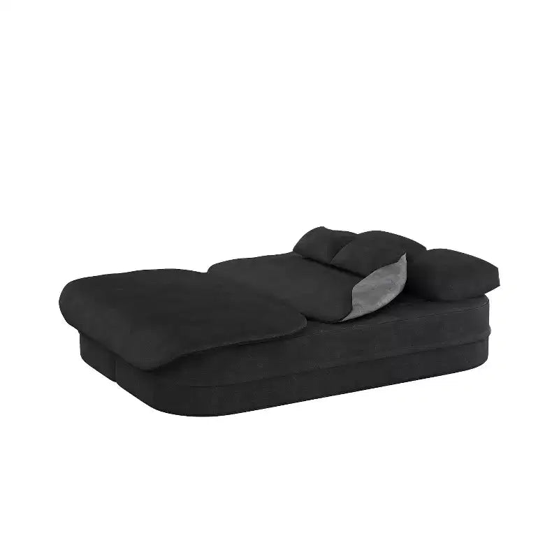 Canapé-lit pliable 2-en-1 de 75'', divan de sol convertible avec coussin en mousse et couverture multifonctionnelle pour salon, chambre à coucher ou studio