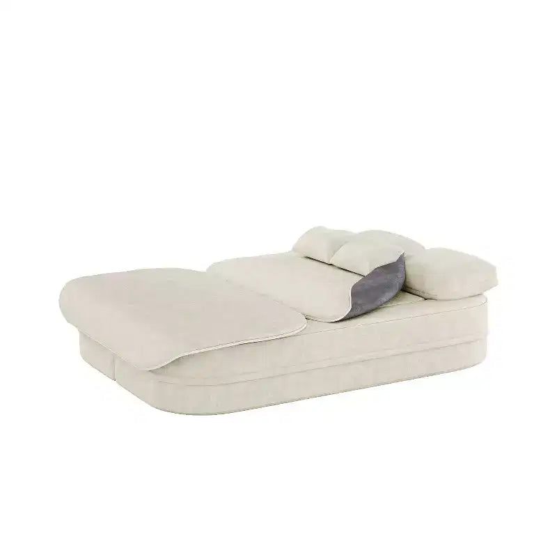 Canapé-lit pliable 2-en-1 de 75'', divan de sol convertible avec coussin en mousse et couverture multifonctionnelle pour salon, chambre à coucher ou studio