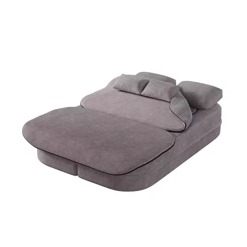 Canapé-lit pliable 2-en-1 de 75'', divan de sol convertible avec coussin en mousse et couverture multifonctionnelle pour salon, chambre à coucher ou studio