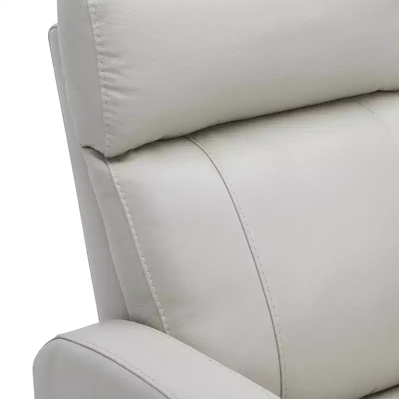 Fauteuil inclinable, pivotant et berçant en cuir avec ports USB