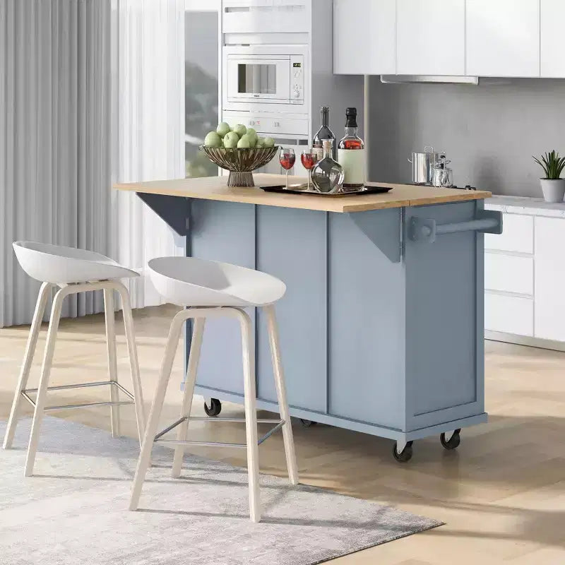 Meuble de rangement, Meuble de cuisine avec 5 roulettes, 2 portes et étagères de rangement internes, Meuble pour salle à manger, cuisine