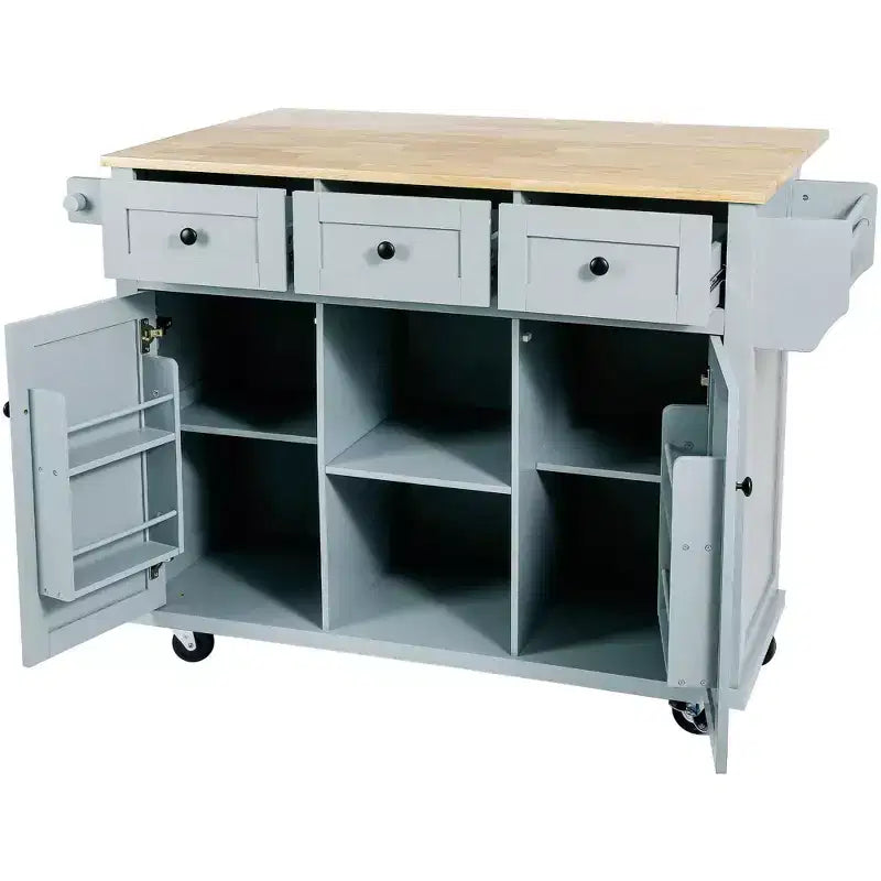 Meuble de rangement, Meuble de cuisine avec 5 roulettes, 2 portes et étagères de rangement internes, Meuble pour salle à manger, cuisine