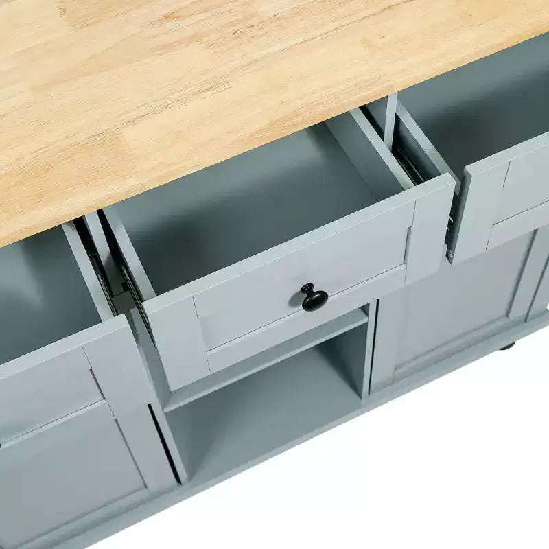 Meuble de rangement, Meuble de cuisine avec 5 roulettes, 2 portes et étagères de rangement internes, Meuble pour salle à manger, cuisine