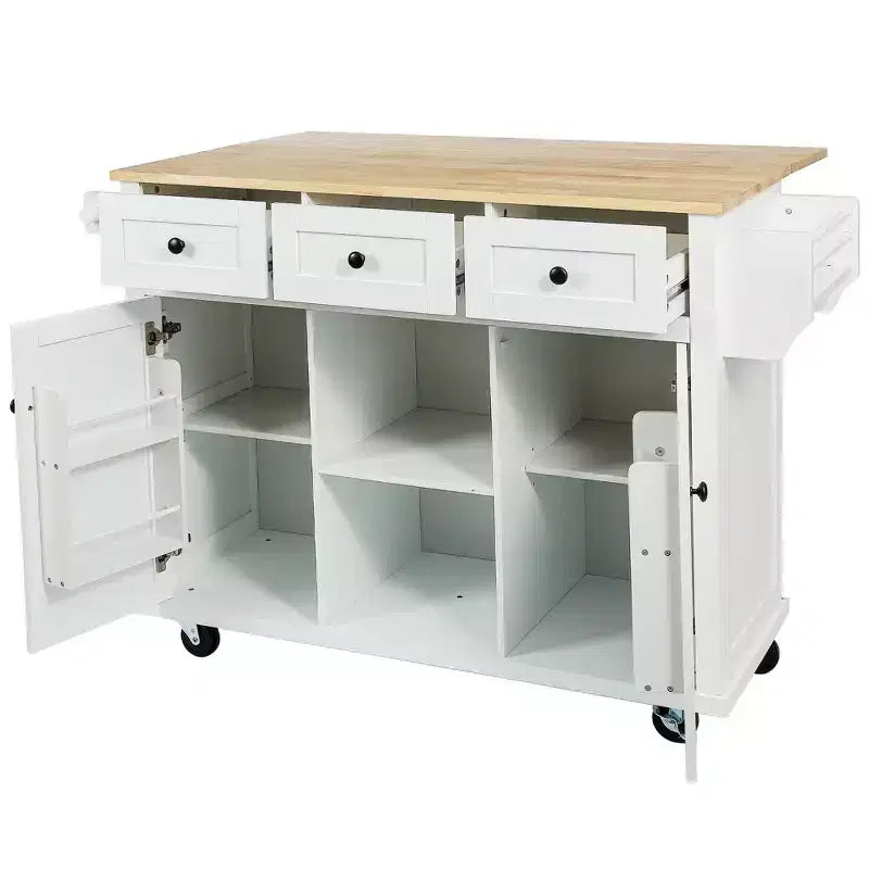 Meuble de rangement, Meuble de cuisine avec 5 roulettes, 2 portes et étagères de rangement internes, Meuble pour salle à manger, cuisine