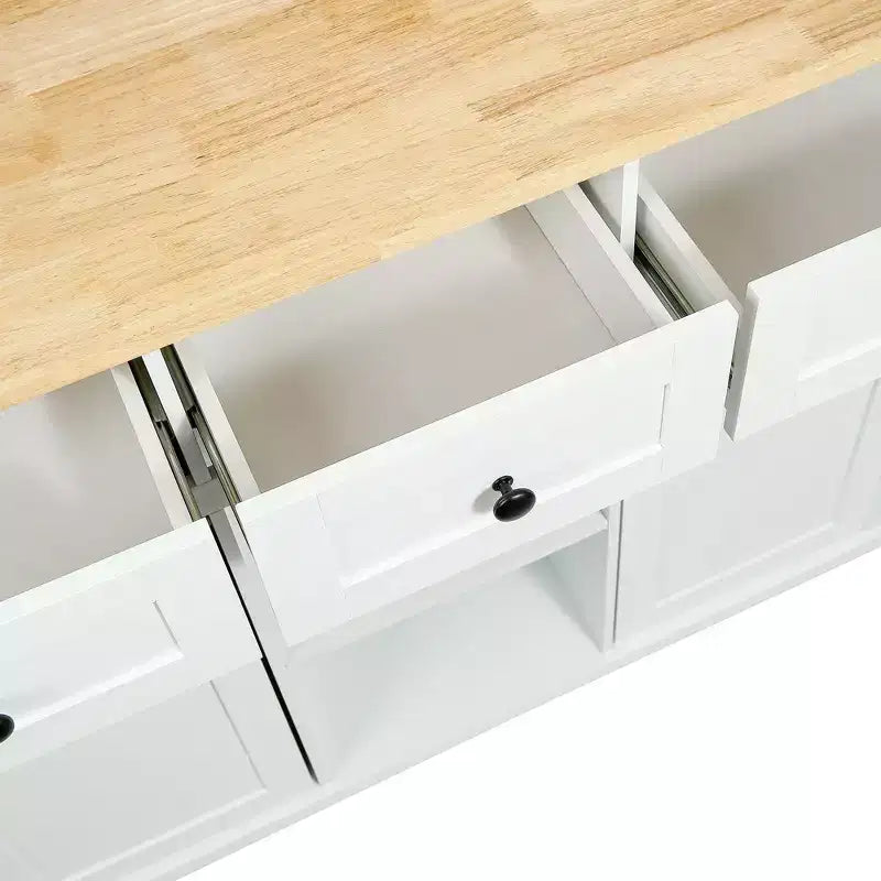 Meuble de rangement, Meuble de cuisine avec 5 roulettes, 2 portes et étagères de rangement internes, Meuble pour salle à manger, cuisine