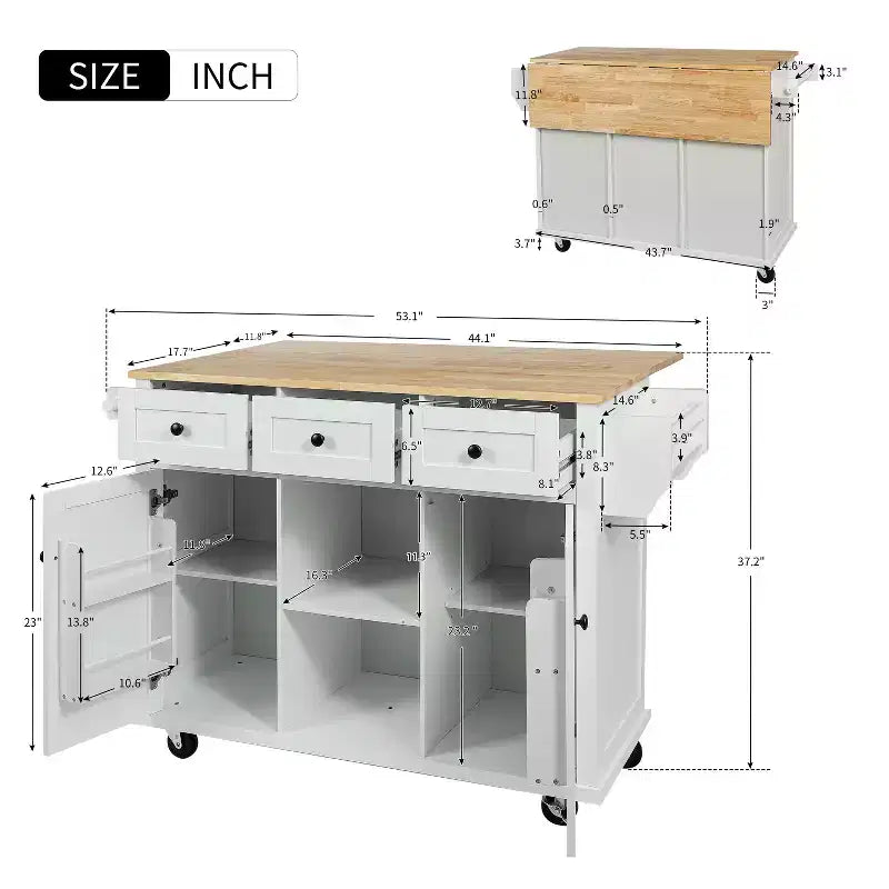 Meuble de rangement, Meuble de cuisine avec 5 roulettes, 2 portes et étagères de rangement internes, Meuble pour salle à manger, cuisine